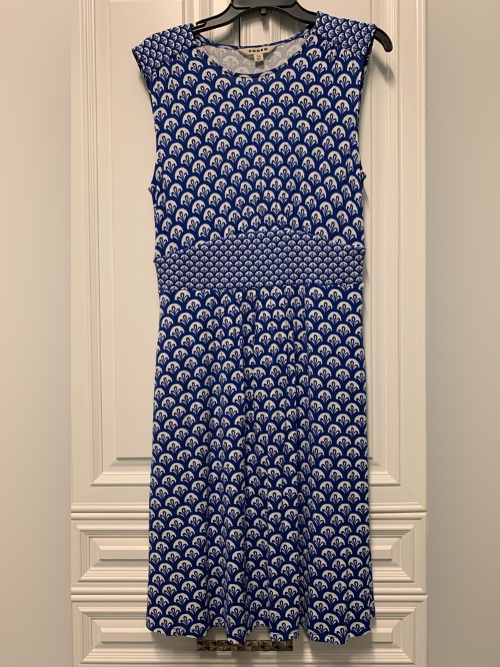 Pretty Blue & White Boden Dress